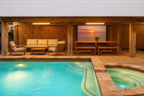 Pool & Hot Tub - Walk to Beach - Movie Patio - Image 1